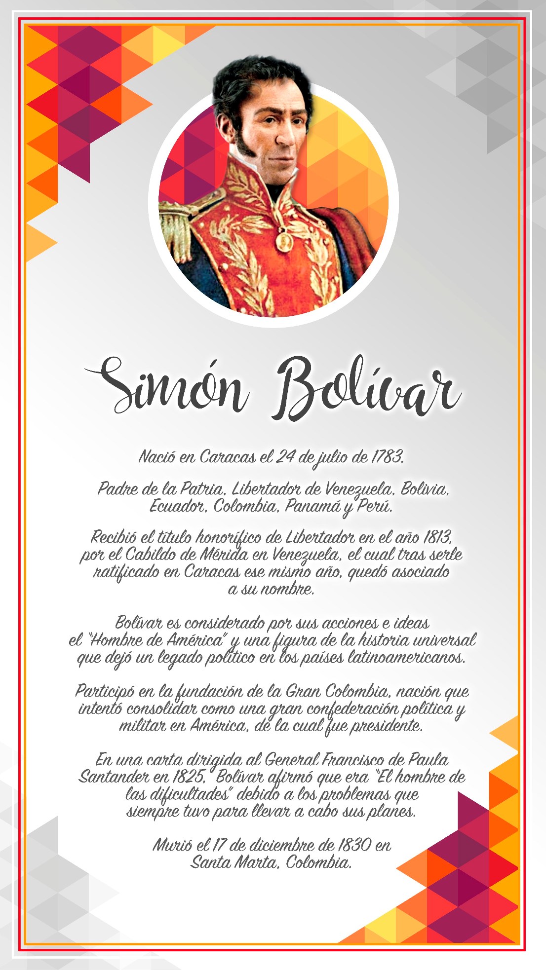 BIOGRAFÍA SIMÓN BOLÍVAR